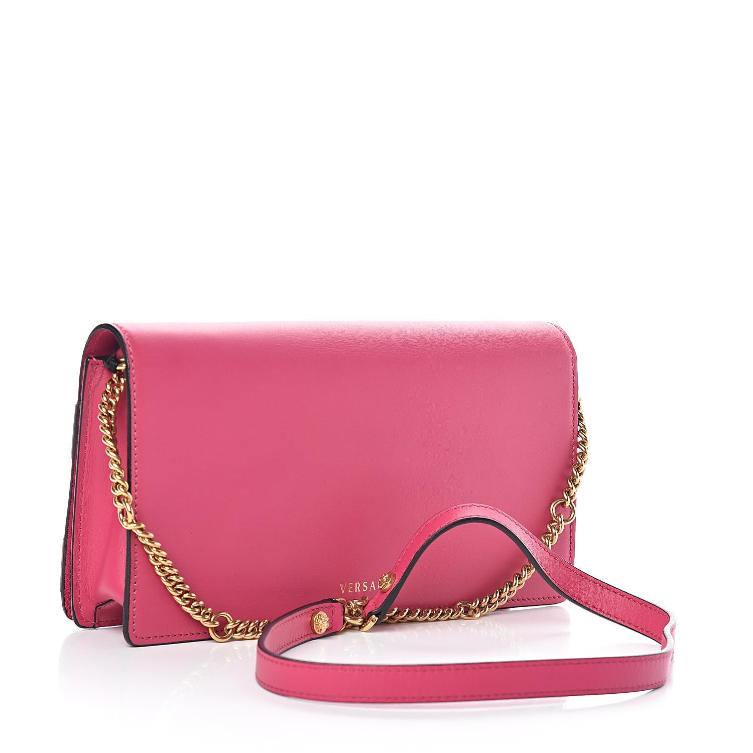 Versace Calfskin Medallion Tribute Crossbody Pink 3 of 9