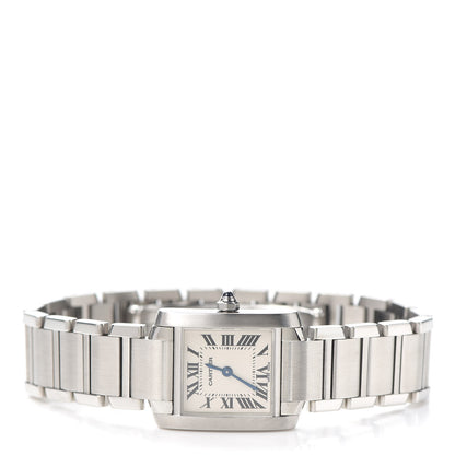 Cartier Stainless Steel 20mm Tank Francaise Quartz Watch 2 of 6