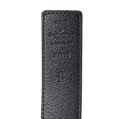 Louis Vuitton Calfskin Monogram 30mm LV Initiales Reversible Belt 85 34 Black 4 of 6