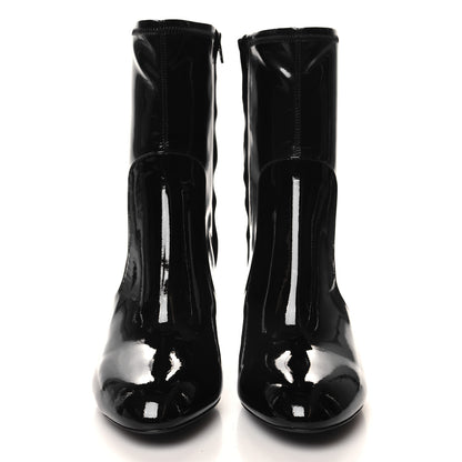 Louis Vuitton Patent Silhouette Ankle Boots 39 Black 2 of 8