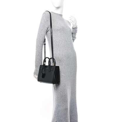 Saint Laurent SAINT LAURENT Calfskin Nano Sac De Jour Black 2 of 10