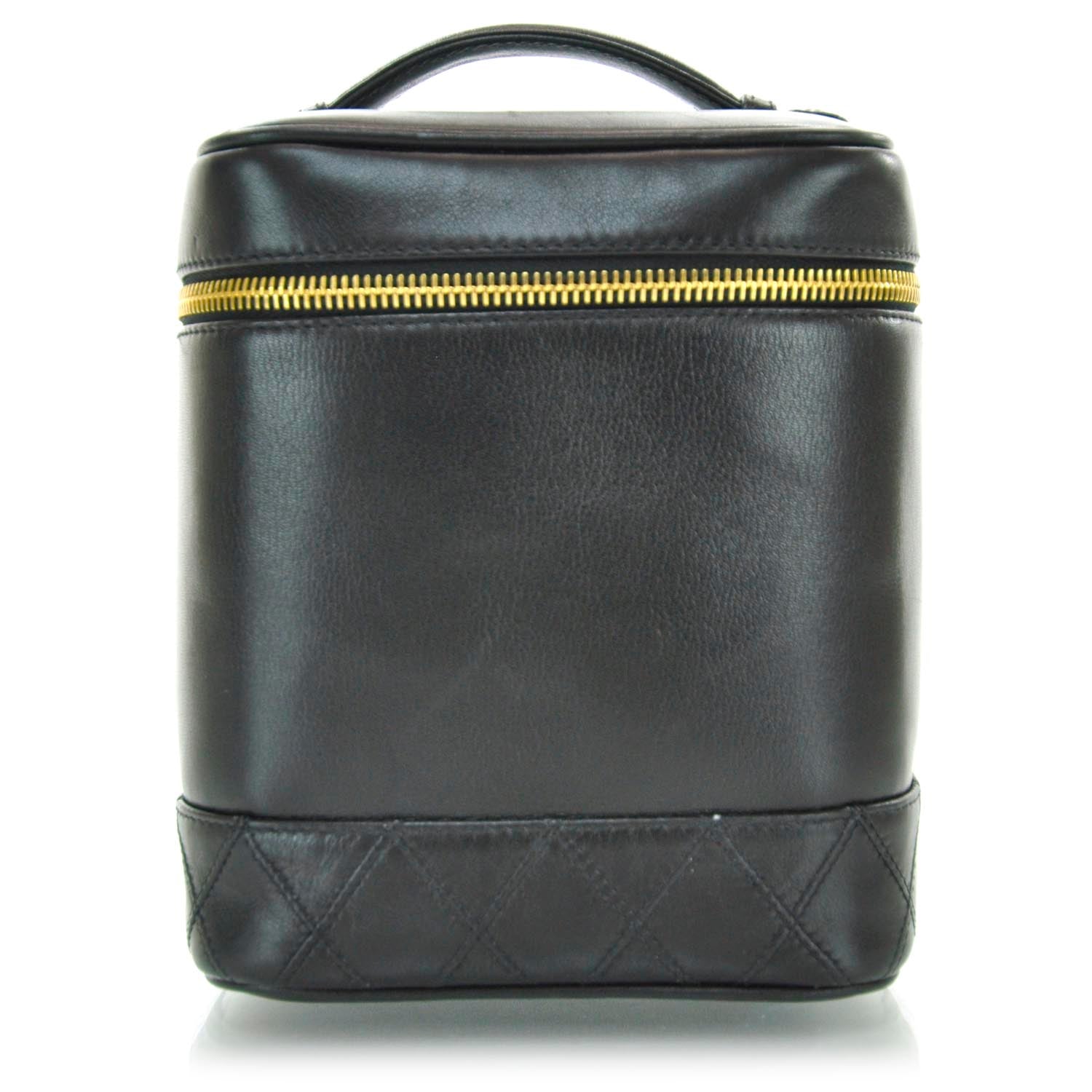 Chanel Lambskin Vanity Cosmetic Bag Black 1 of 10