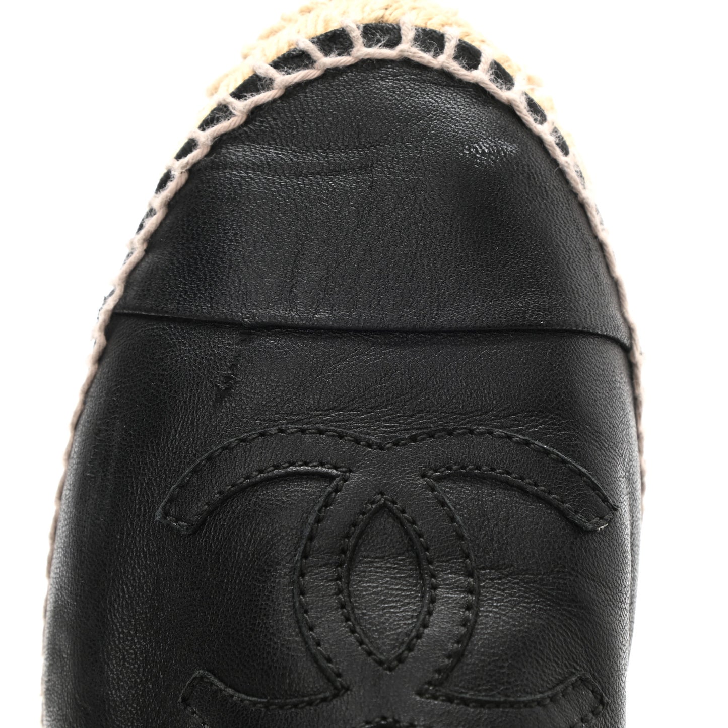 Lambskin CC Espadrilles 36 Black