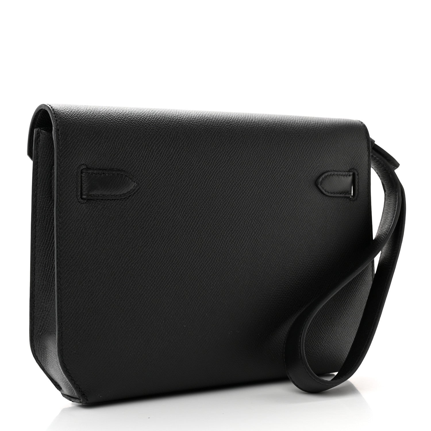 Hermes Epsom Kelly Depeches 25 Pouch Black 2 of 12