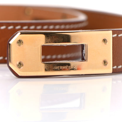 Hermes Barenia Kelly Double Tour Bracelet S Fauve 4 of 8