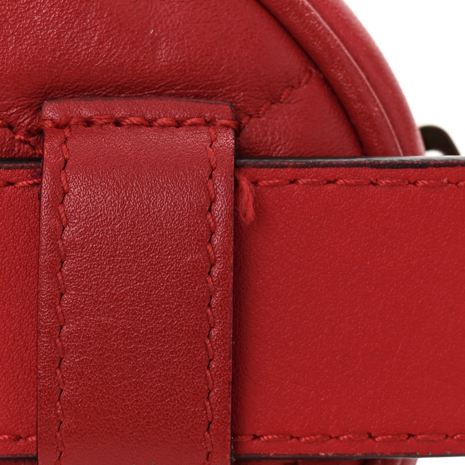 Gucci Calfskin Matelasse GG Marmont Belt Bag 85 34 Hibiscus Red 11 of 12