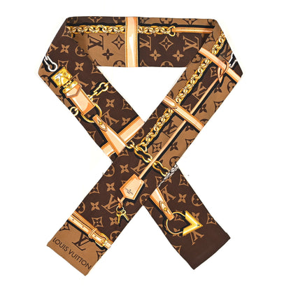 Louis Vuitton Silk Monogram Confidential Bandeau Brown 1 of 3
