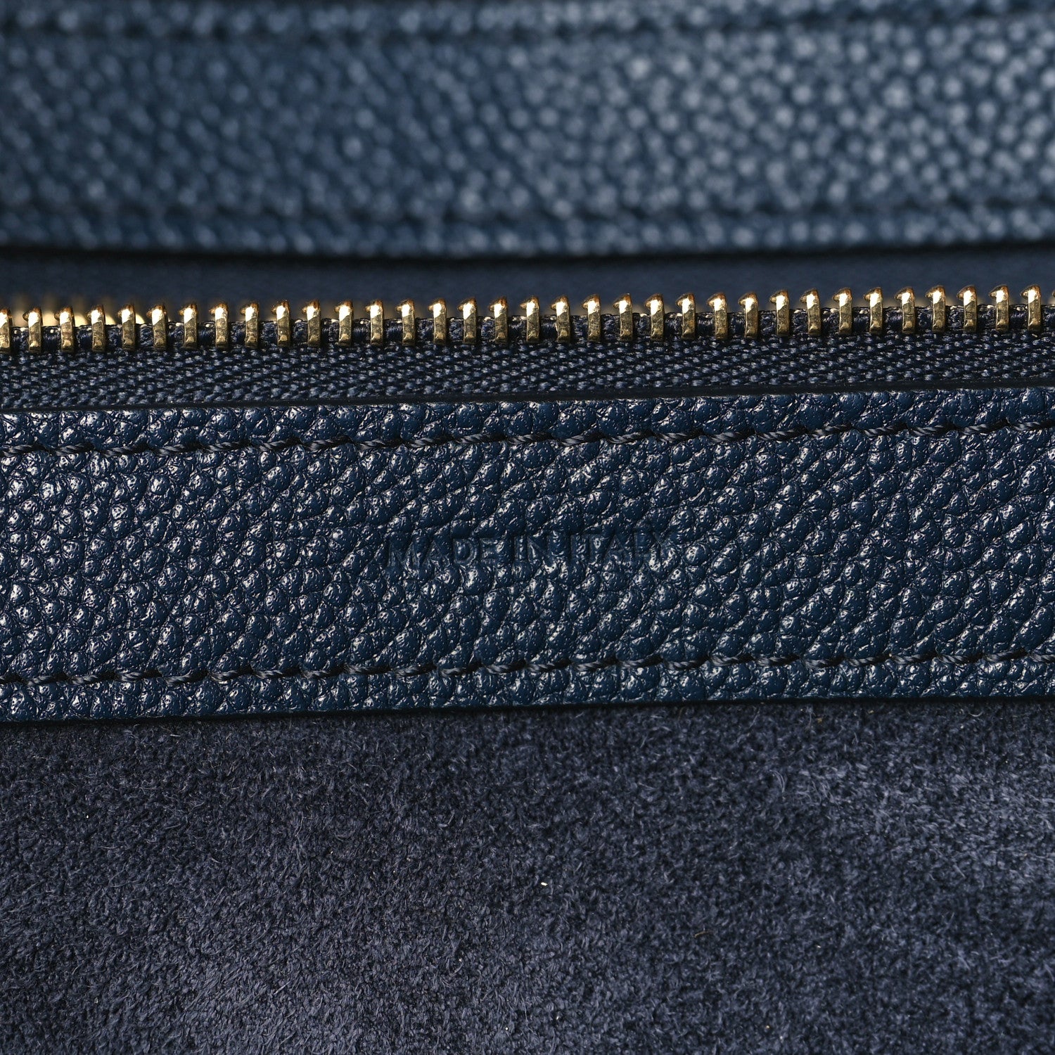 Celine Soft Grained Calfskin Small Belt Cabas Phantom Navy 7 of 11