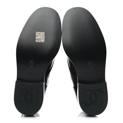 Chanel Calfskin Combat Boots 36 Black 5 of 9