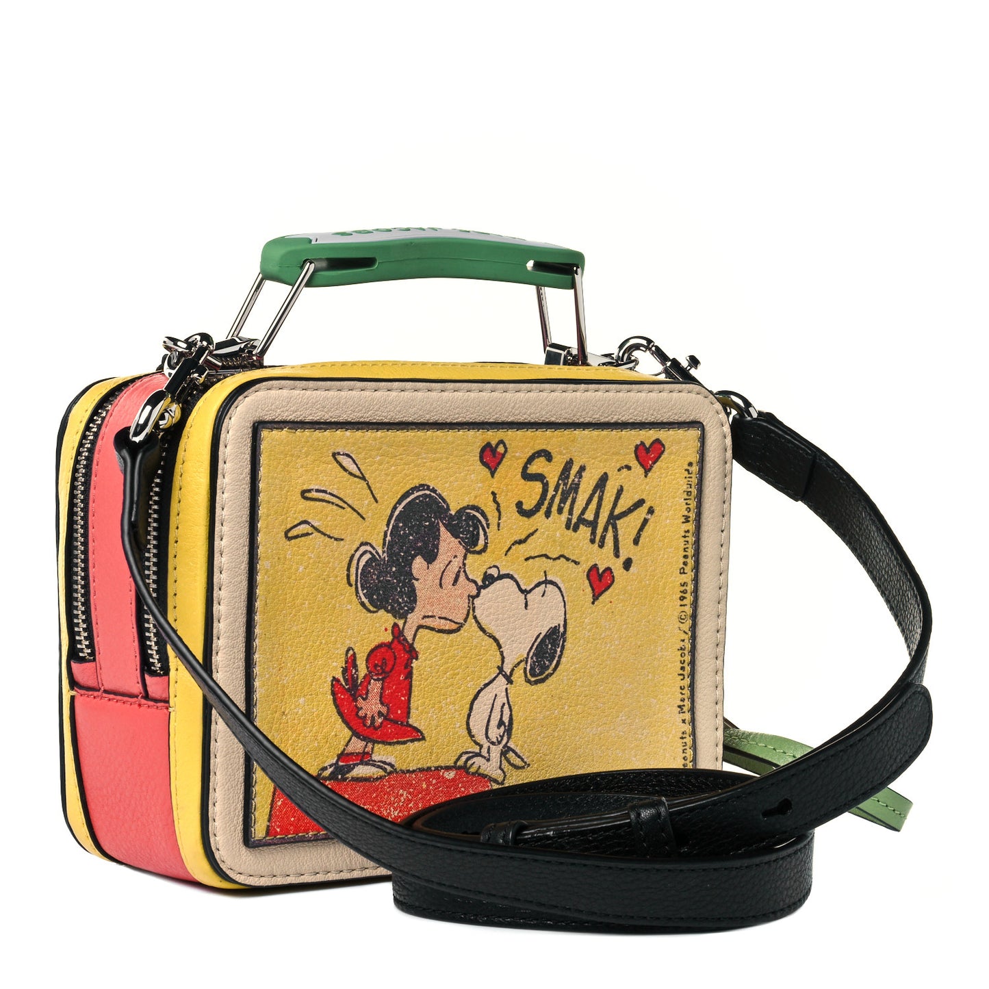 X Peanuts Calfskin The Box 20 Crossbody Yellow Multicolor