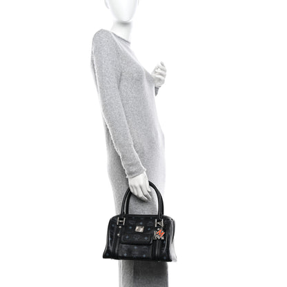 MCM Visetos Small Boston Bag Black 2 of 10