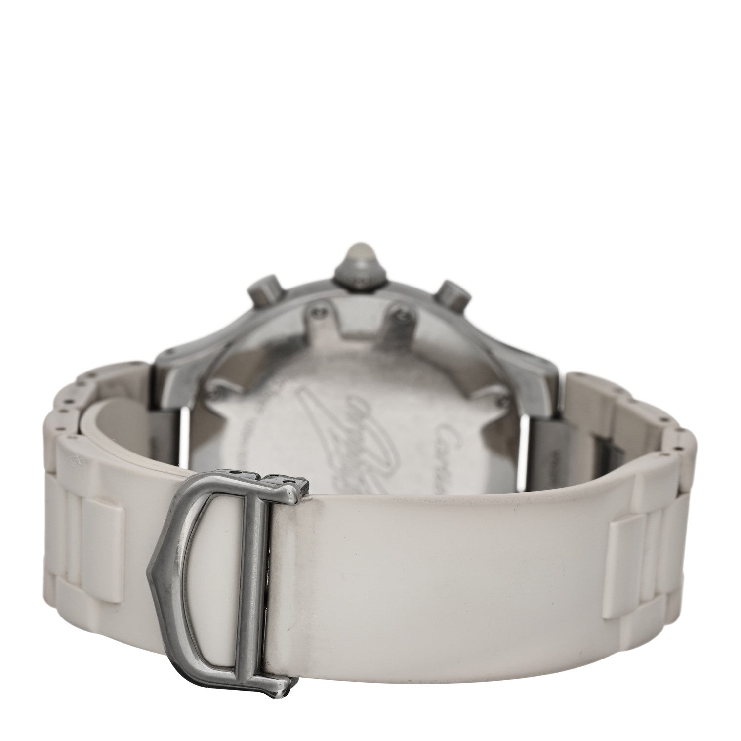 Cartier Stainless Steel Rubber 38mm Must 21 Chronoscaph Quartz Watch 3 of 4