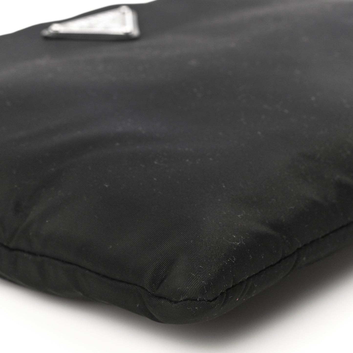 Tessuto Nylon Soft Calf Chain Bag Black