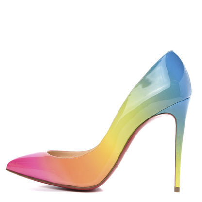 Christian Louboutin Patent Sunrise Pigalle Follies 100 Pumps 39.5 Multicolor 1 of 8