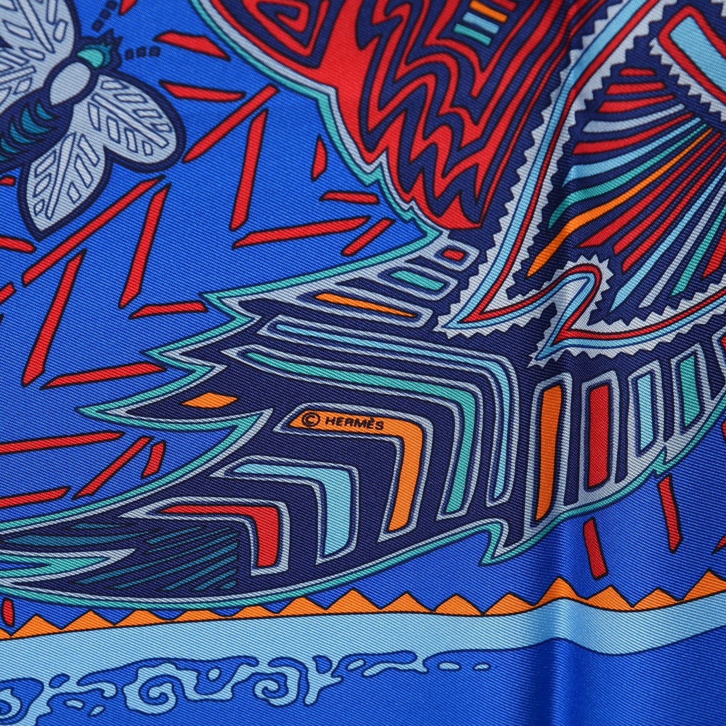 Silk Legende Kuna Peuple de Panama Scarf 90