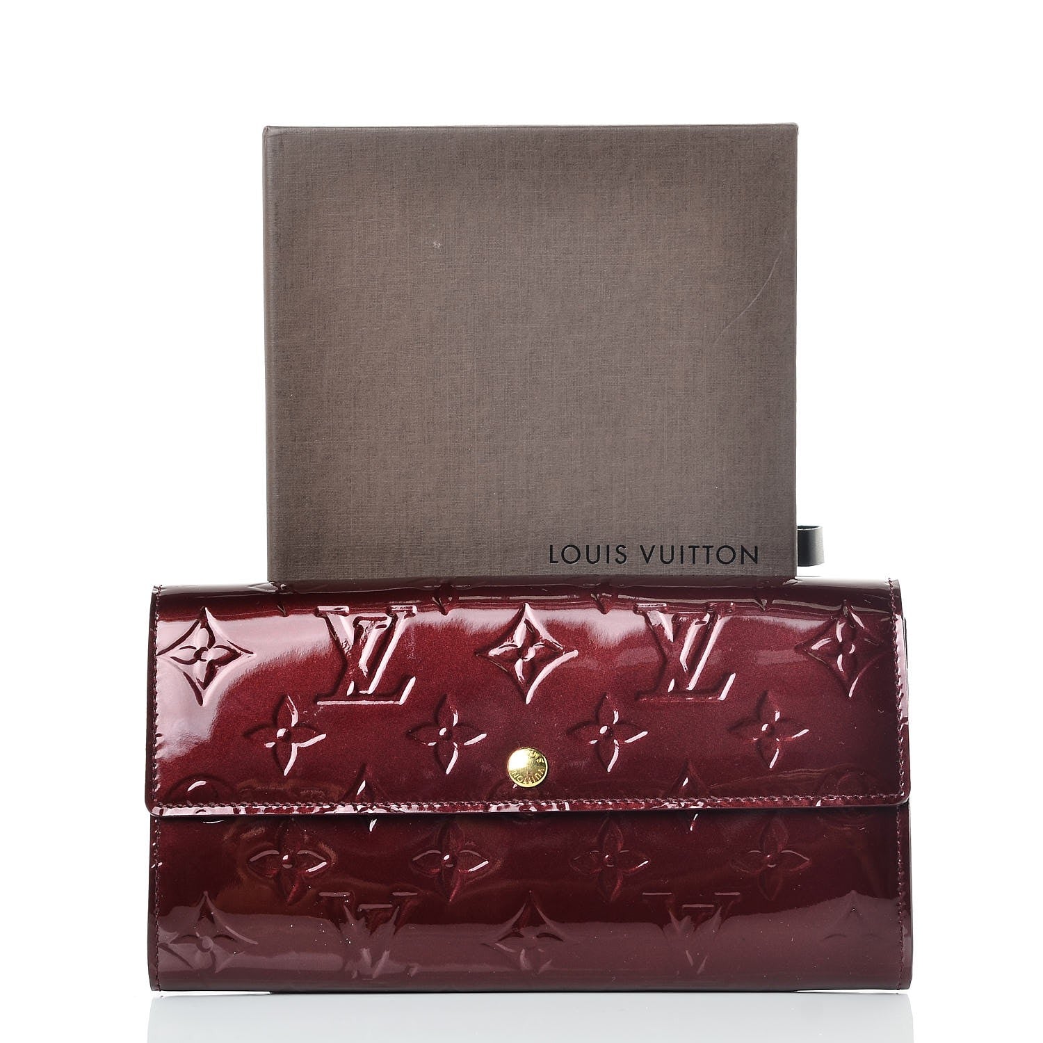 Louis Vuitton Vernis Sarah Wallet Rouge Fauviste 7 of 7