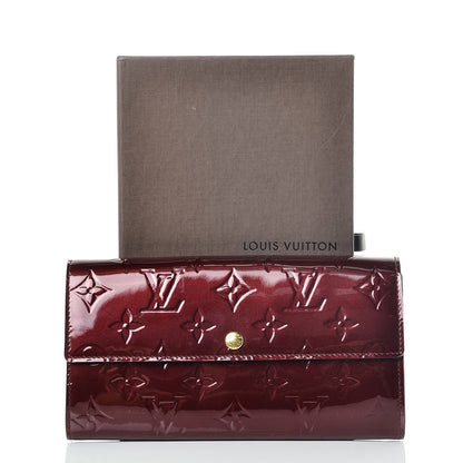 Louis Vuitton Vernis Sarah Wallet Rouge Fauviste 7 of 7