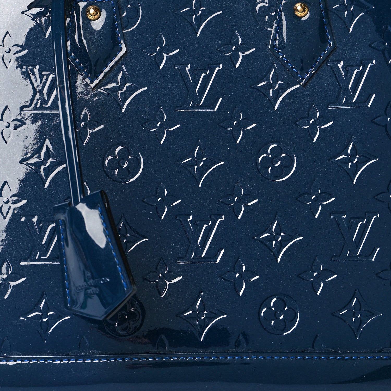 Louis Vuitton Vernis Alma PM Blue Infini 6 of 9