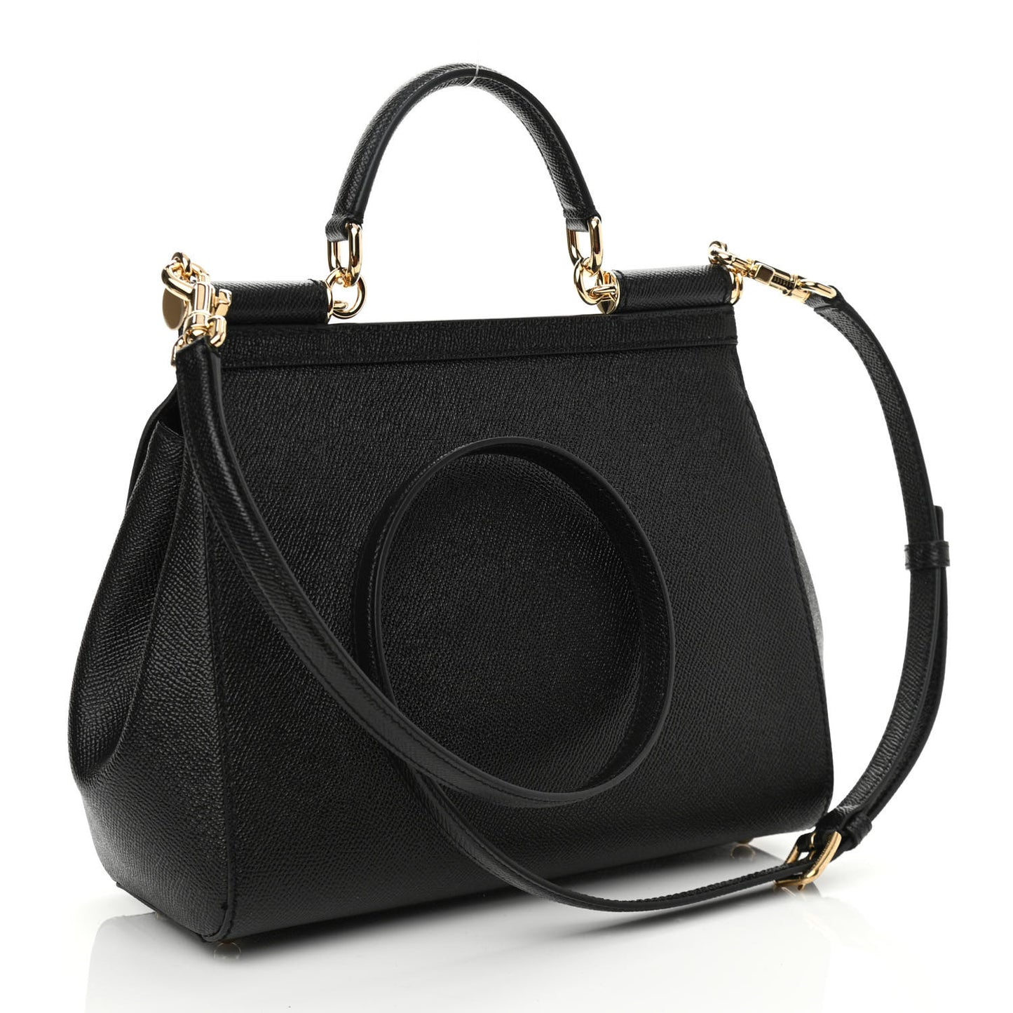 Dauphine Medium Miss Sicily Satchel Black