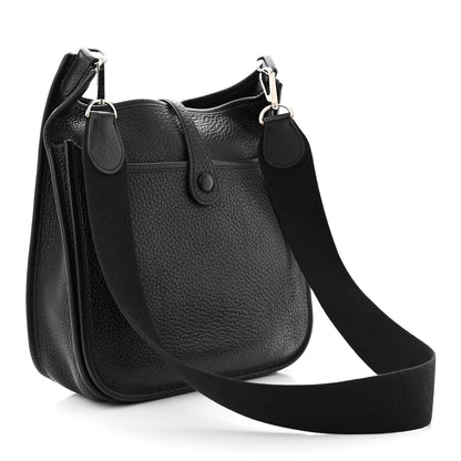 Hermes Taurillon Clemence Evelyne II PM Black 3 of 10