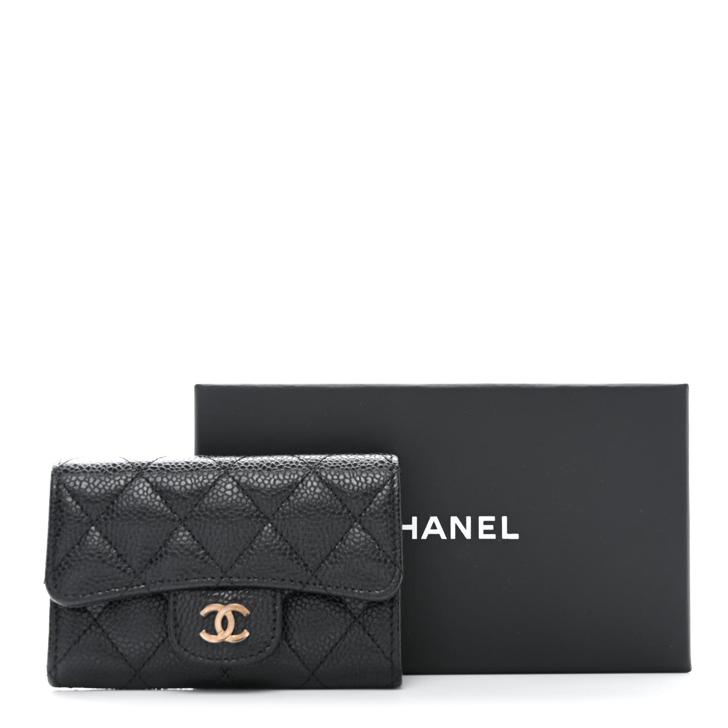 Chanel Caviar Quilted Flap Card Holder Black 9 of 9