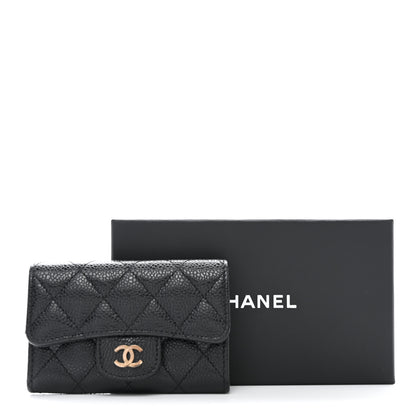 Chanel Caviar Quilted Flap Card Holder Black 9 of 9
