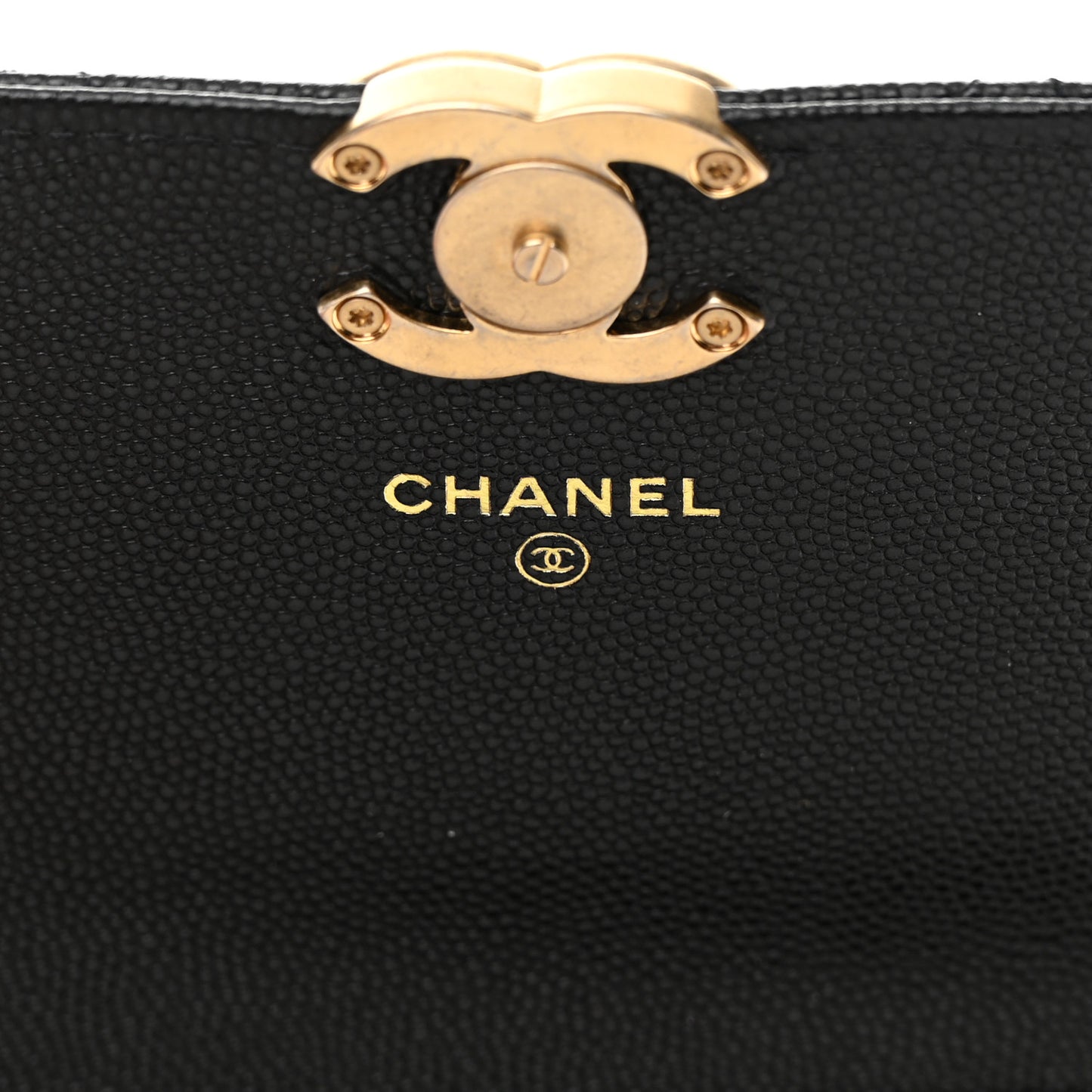 Caviar Quilted Mini Bracelet On Chain Wallet On Chain WOC Black