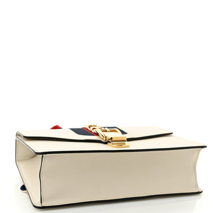 Gucci Calfskin Small Sylvie Shoulder Bag Off White 4 of 10