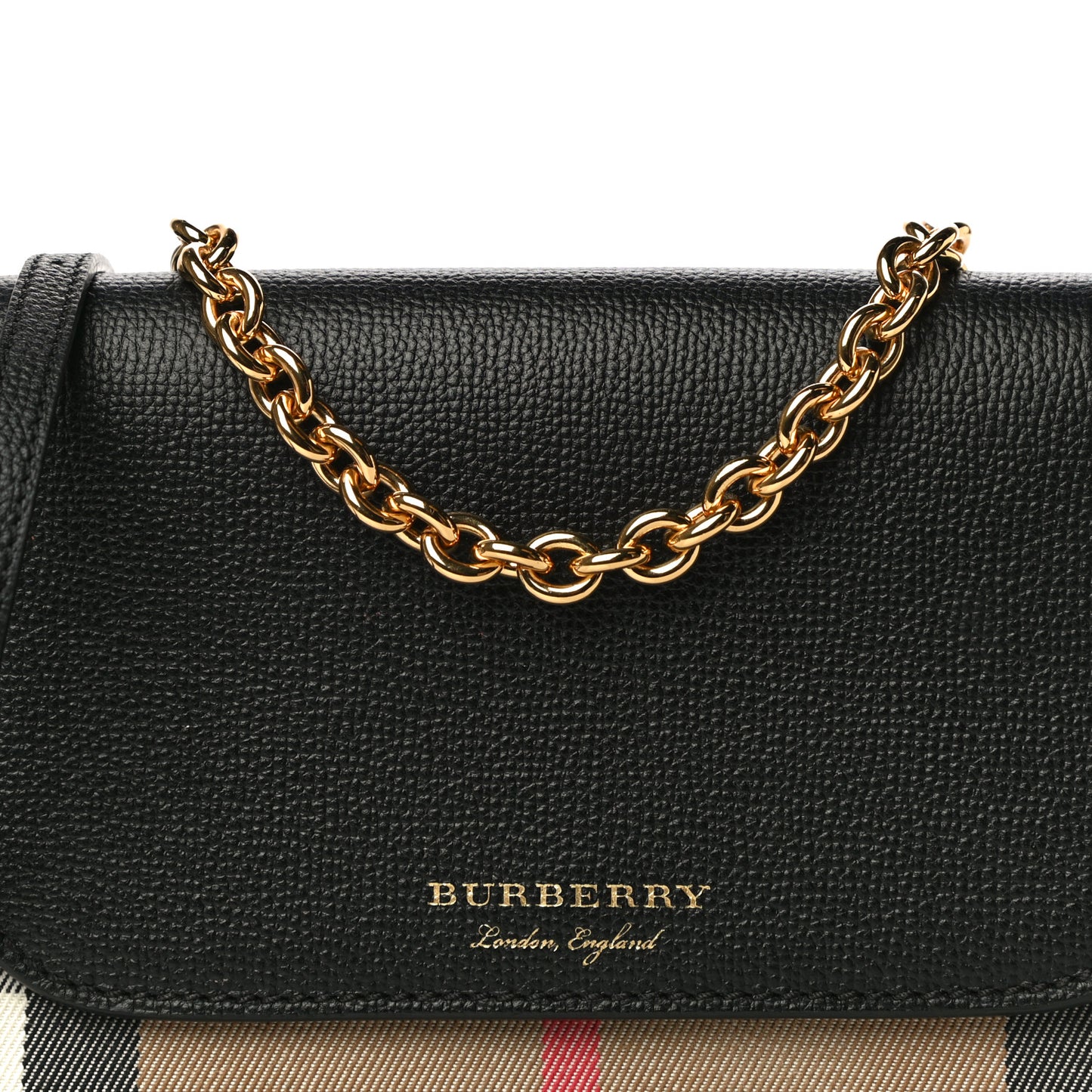 Calfskin Vintage Check Small Loxley Crossbody Black