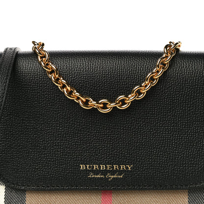 Burberry Calfskin Vintage Check Small Loxley Crossbody Black 7 of 9