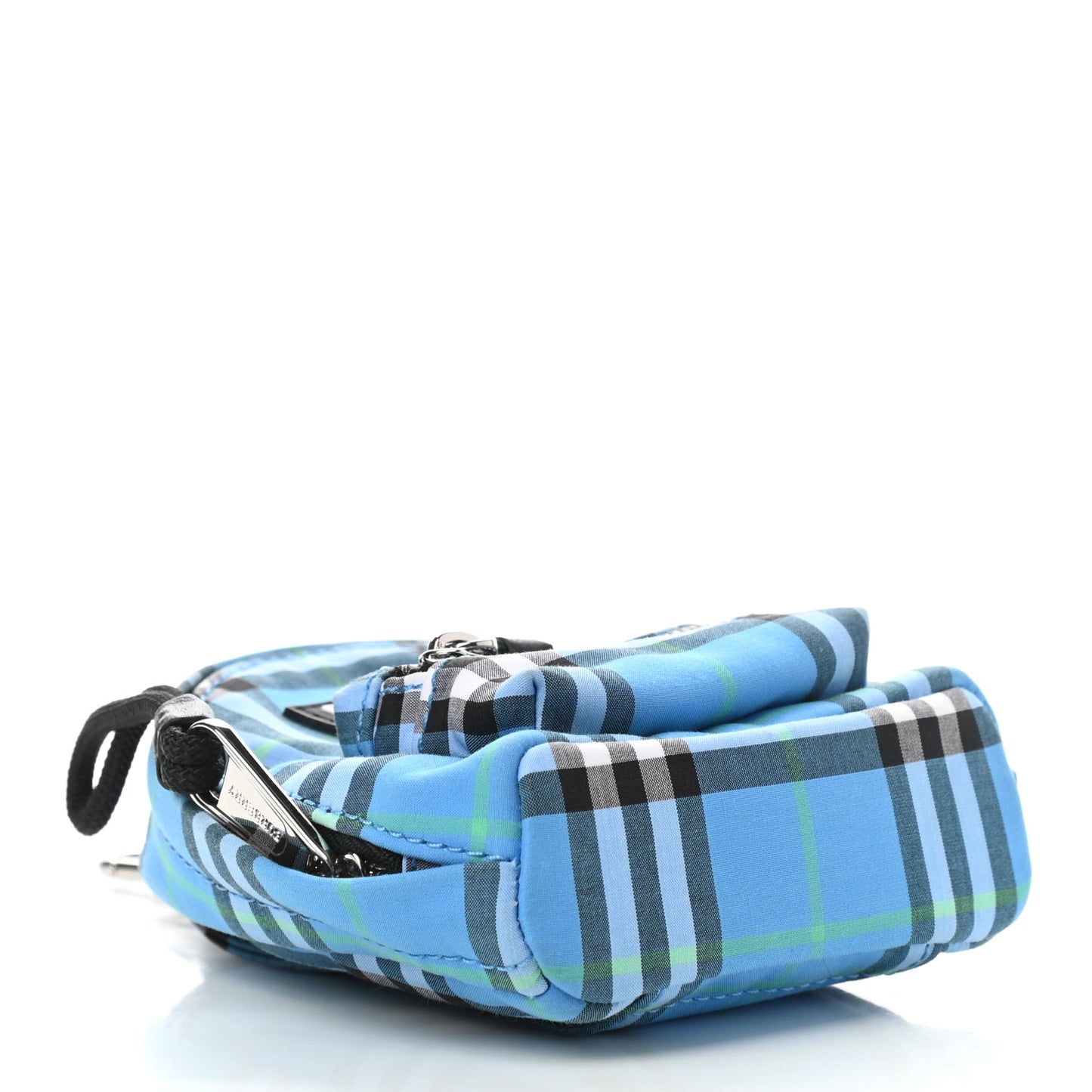 Vintage Check Backpack Key Charm Blue