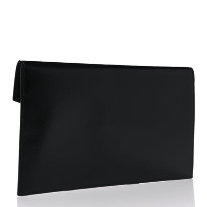 Saint Laurent Smooth Shiny Calfskin Monogram Uptown Pouch Black 2 of 4