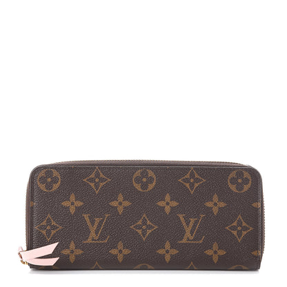 Louis Vuitton Monogram Clemence Wallet Rose Ballerine 1 of 6