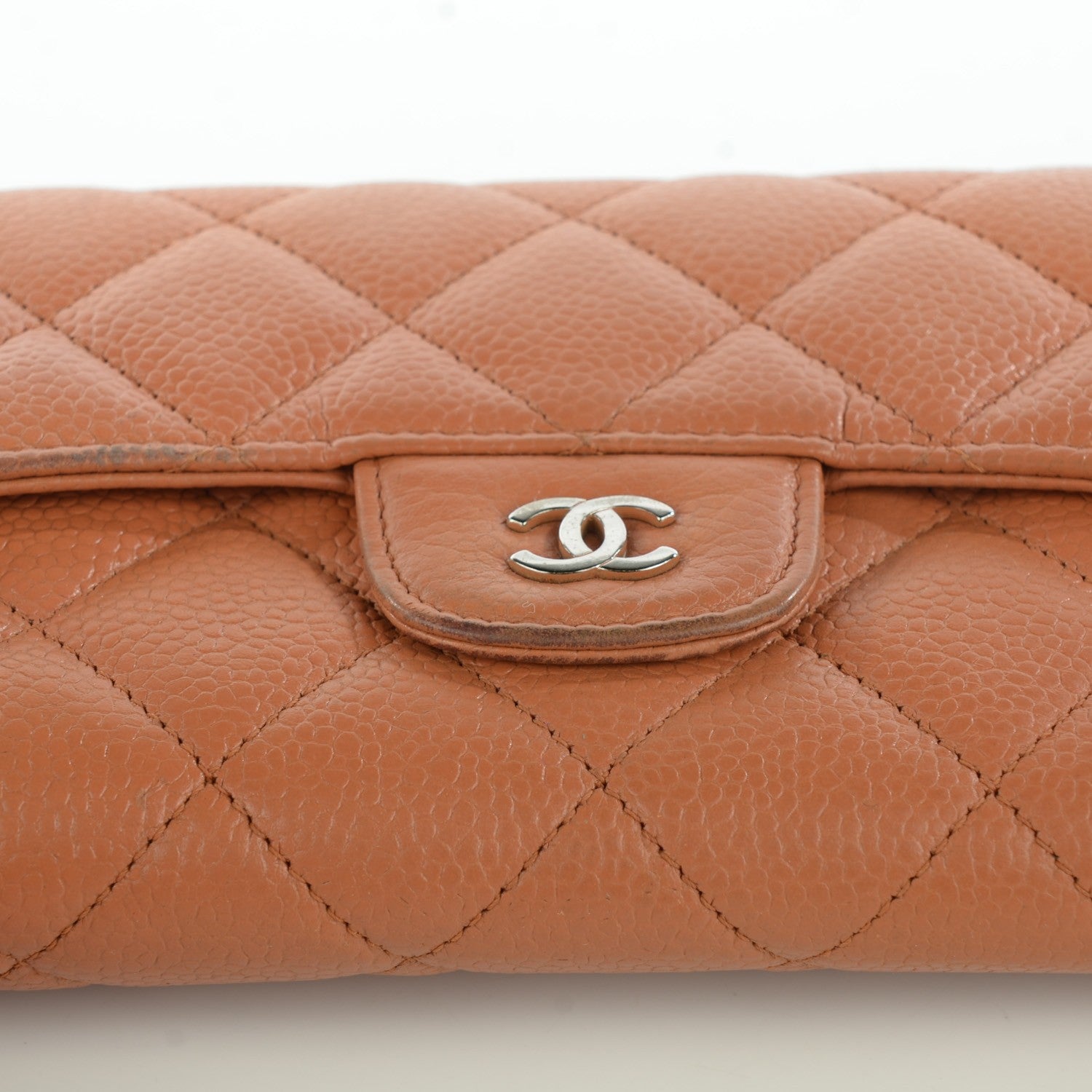 Chanel Caviar Quilted Large Flap Wallet Rose 11 of 11