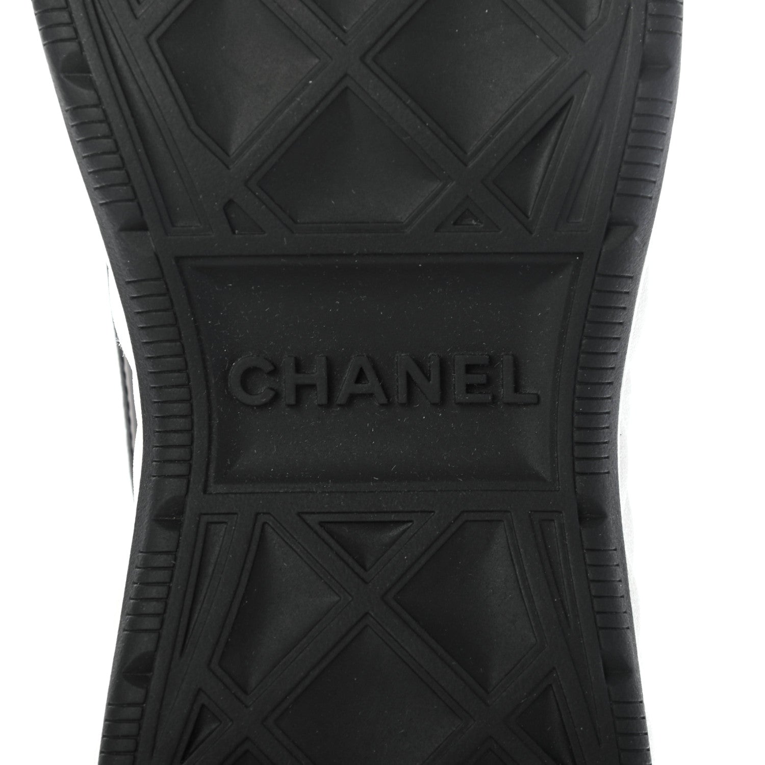 Chanel Velvet Calfskin Mixed Fibers CC Sneakers 40.5 Black 7 of 9