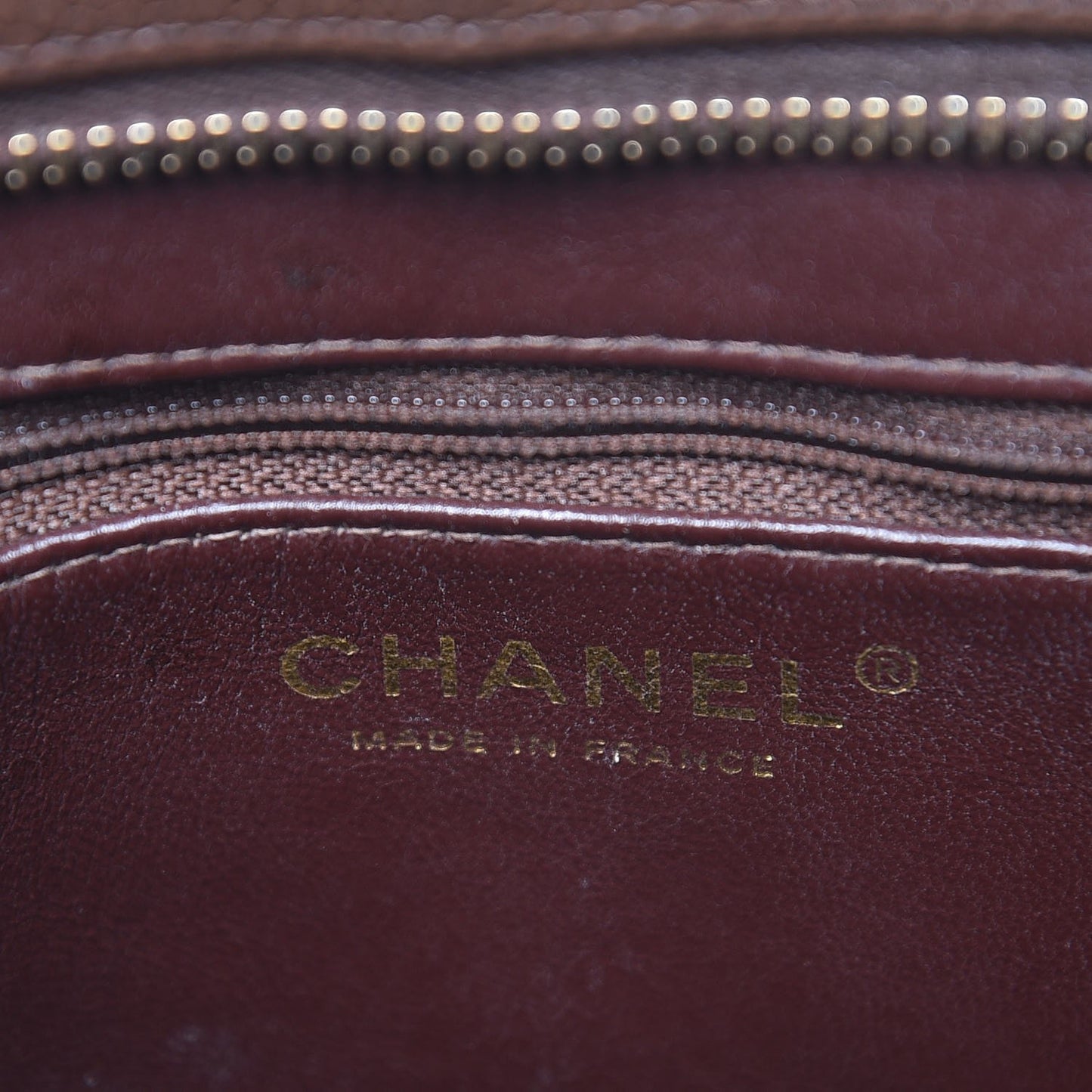 Caviar Quilted Medallion Tote Brown