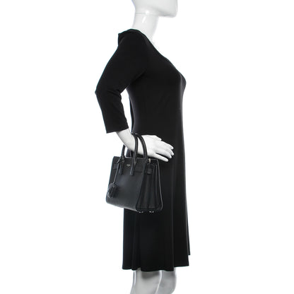 Saint Laurent Grained Calfskin Nano Sac De Jour Black 3 of 15