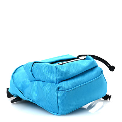 Balenciaga Recycled Casual Nylon Mini Oversized Backpack Cyclades Blue 4 of 12