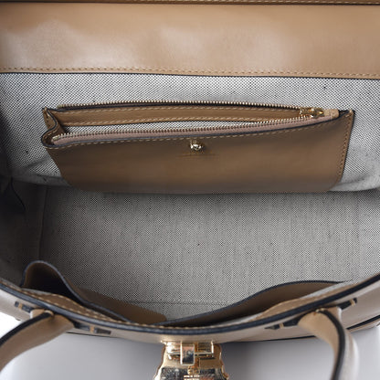 Versace Calfskin Large Palazzo Empire Bag Beige 5 of 7