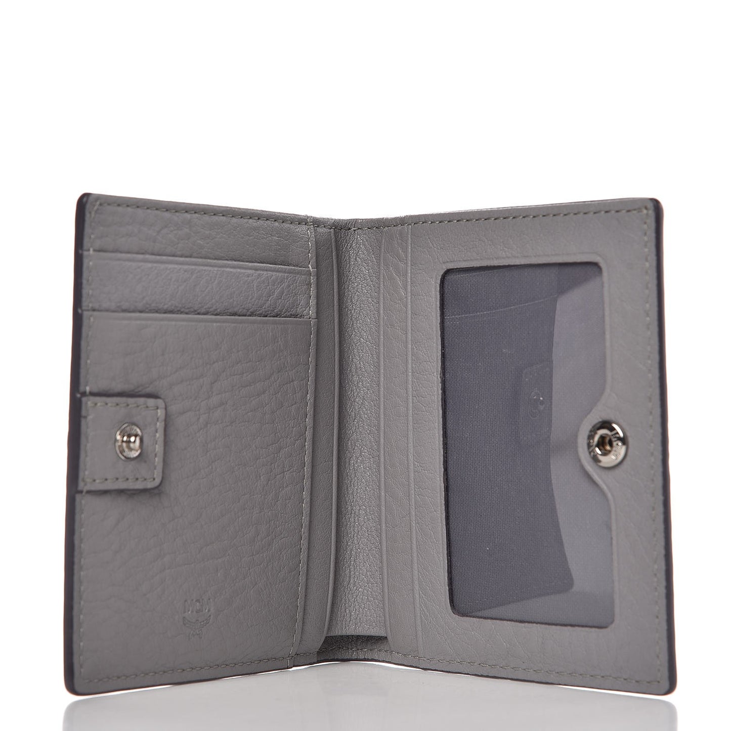 Calfskin Signature Monogram Klara Bi-Fold Wallet Dove