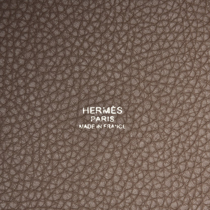 Hermes Taurillon Clemence Picotin Lock 22 MM Etoupe 6 of 8