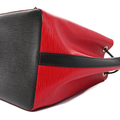 Louis Vuitton Epi Petit Bi-Color Noe Castillan Red Black 9 of 9