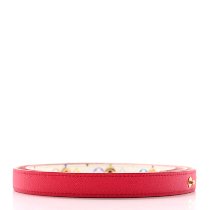 Louis Vuitton Monogram Multicolor Reversible Snap Belt 80 32 White Fuchsia 3 of 6