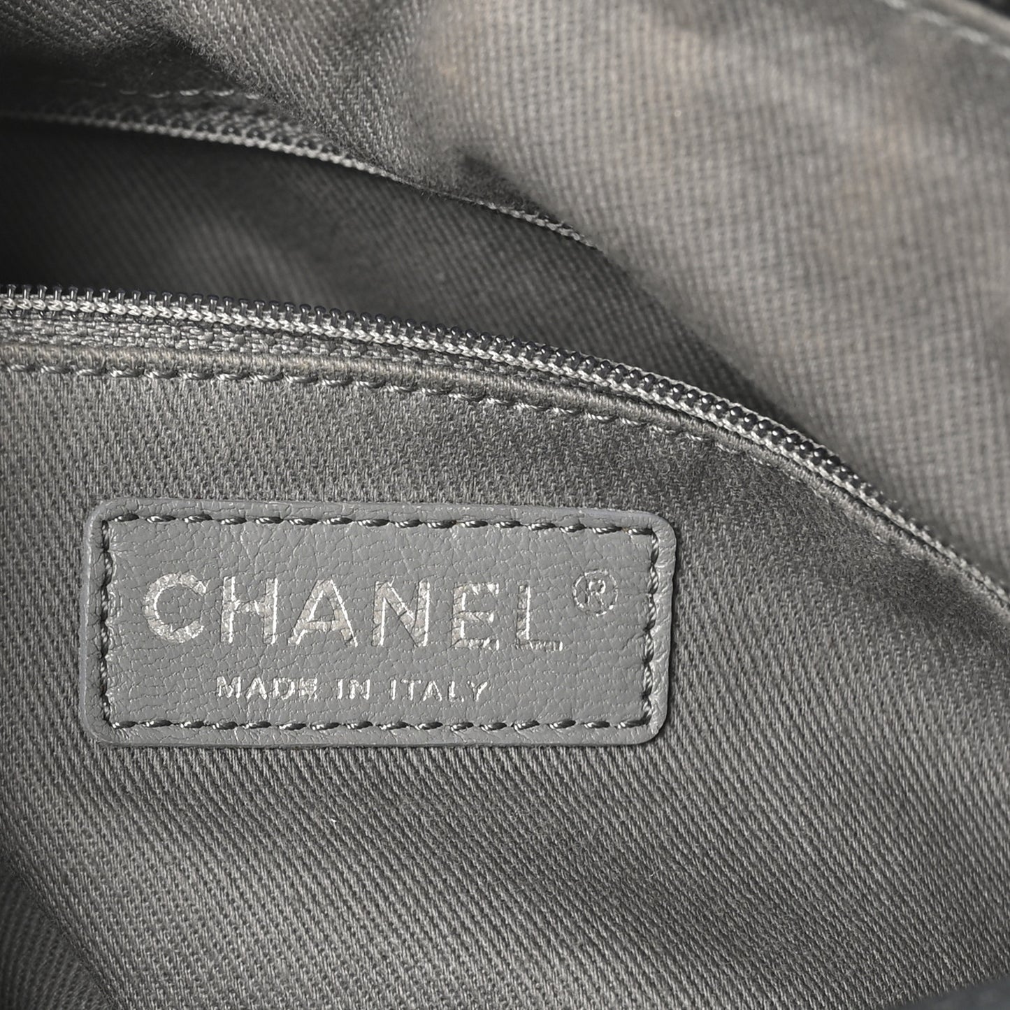 Iridescent Calfskin Quilted Relax CC Bowler Bag Black