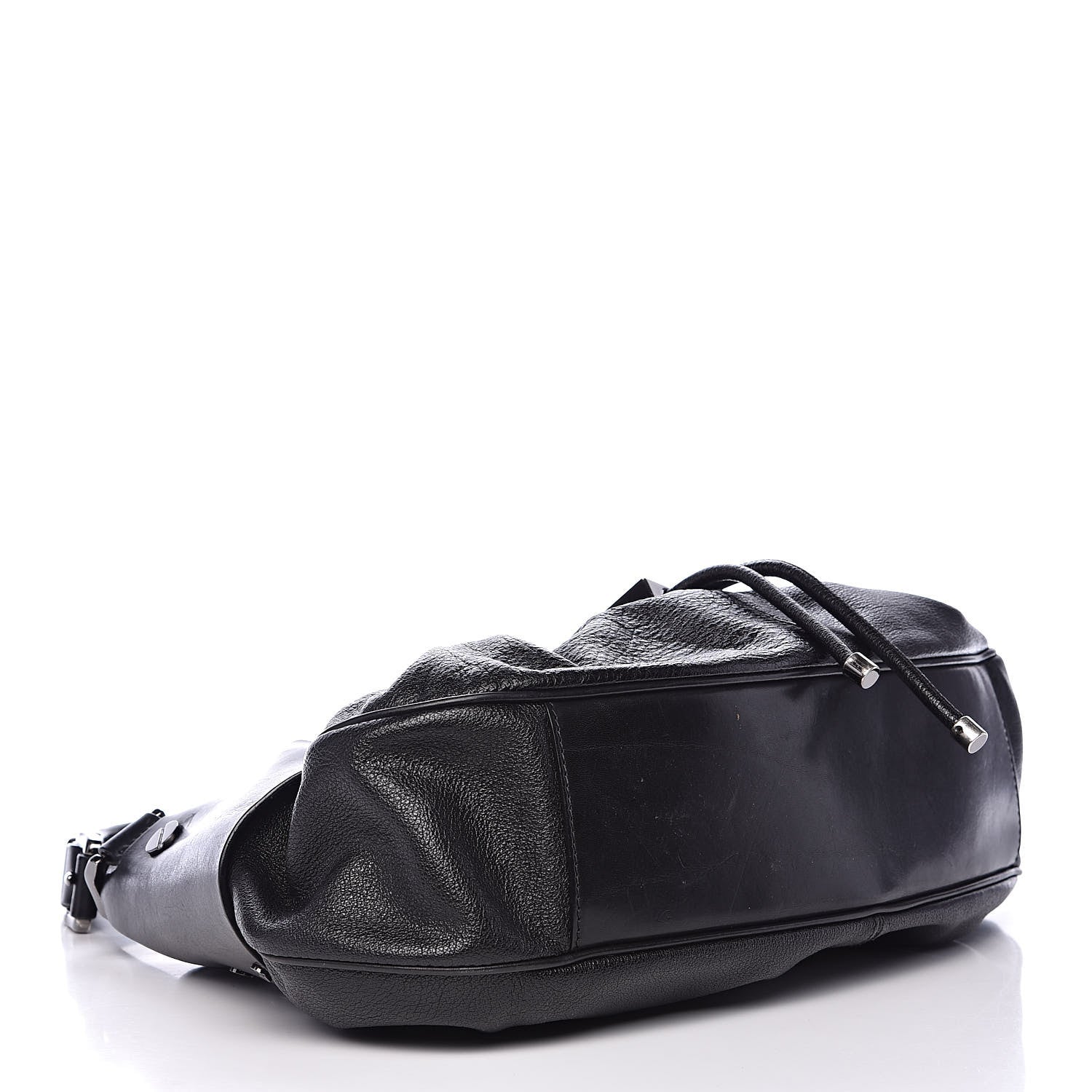 Burberry Calfskin Warrior Hobo Black 4 of 16