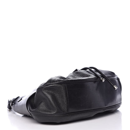 Burberry Calfskin Warrior Hobo Black 4 of 16