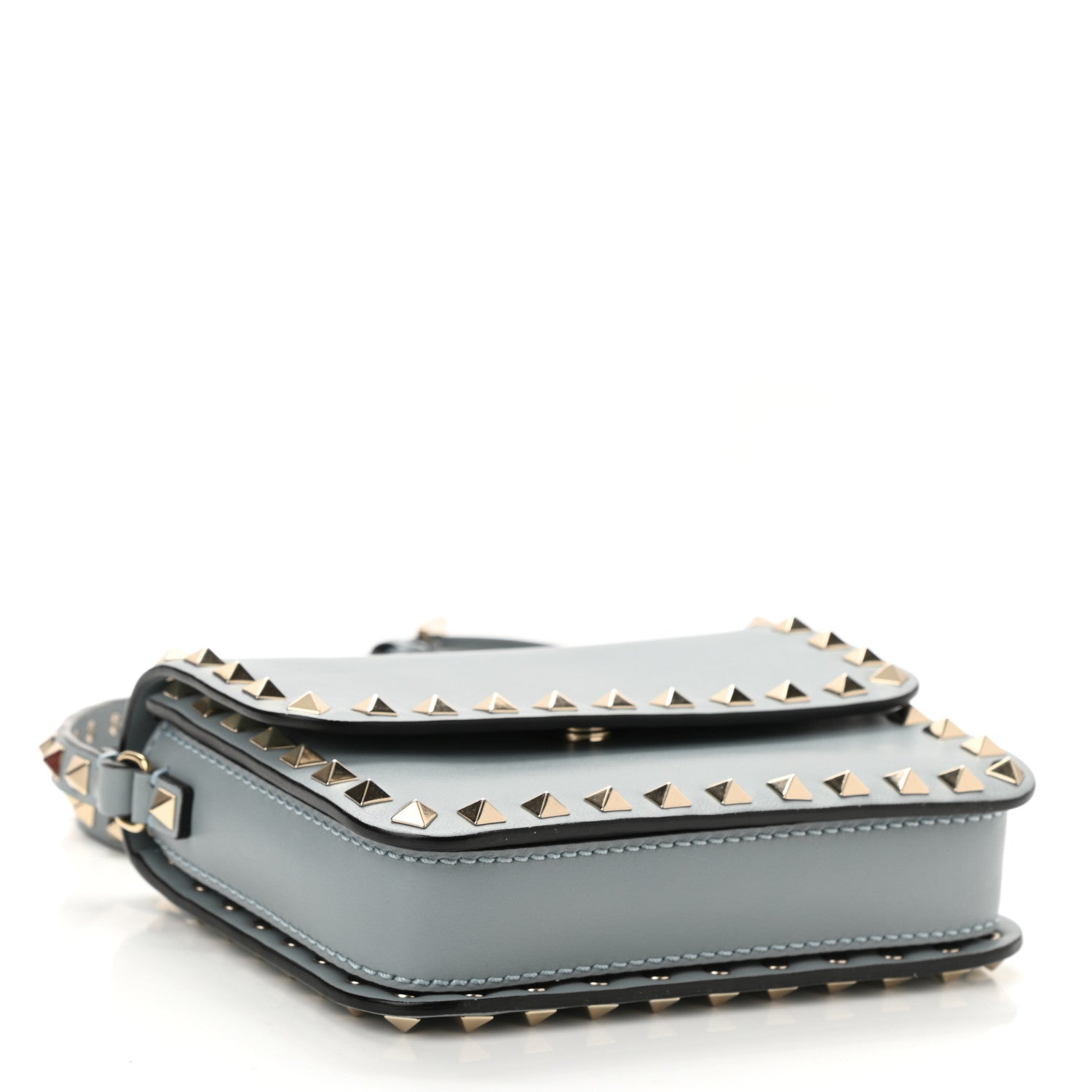 Valentino Garavani Vitello Rockstud Flap Crossbody Bag London Stone 4 of 8