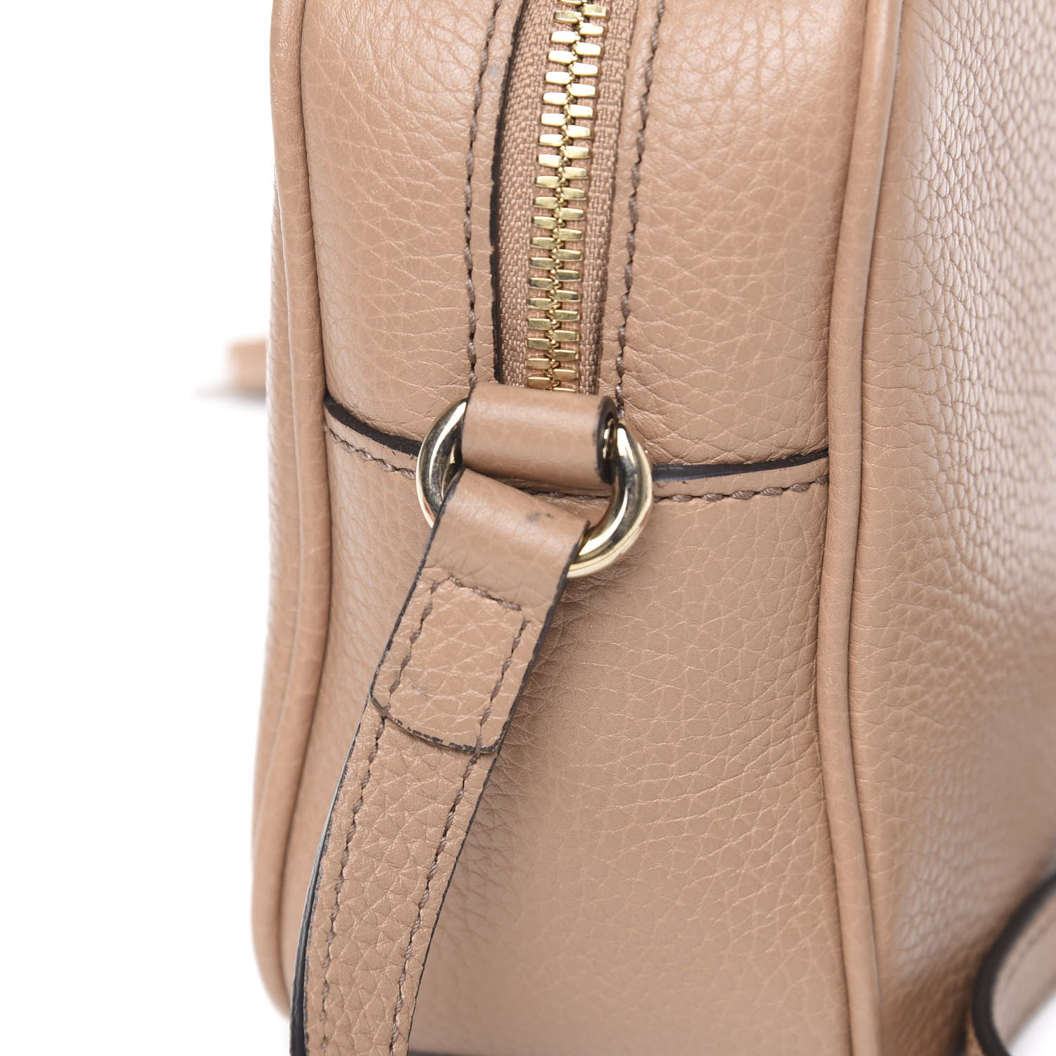 Gucci Pebbled Calfskin Small Soho Disco Bag Rose Beige 9 of 11