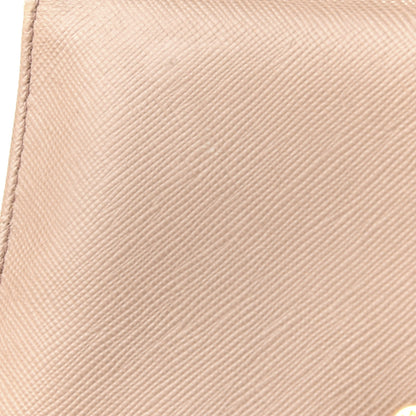 Prada Saffiano French Flap Compact Wallet Cammeo 9 of 11