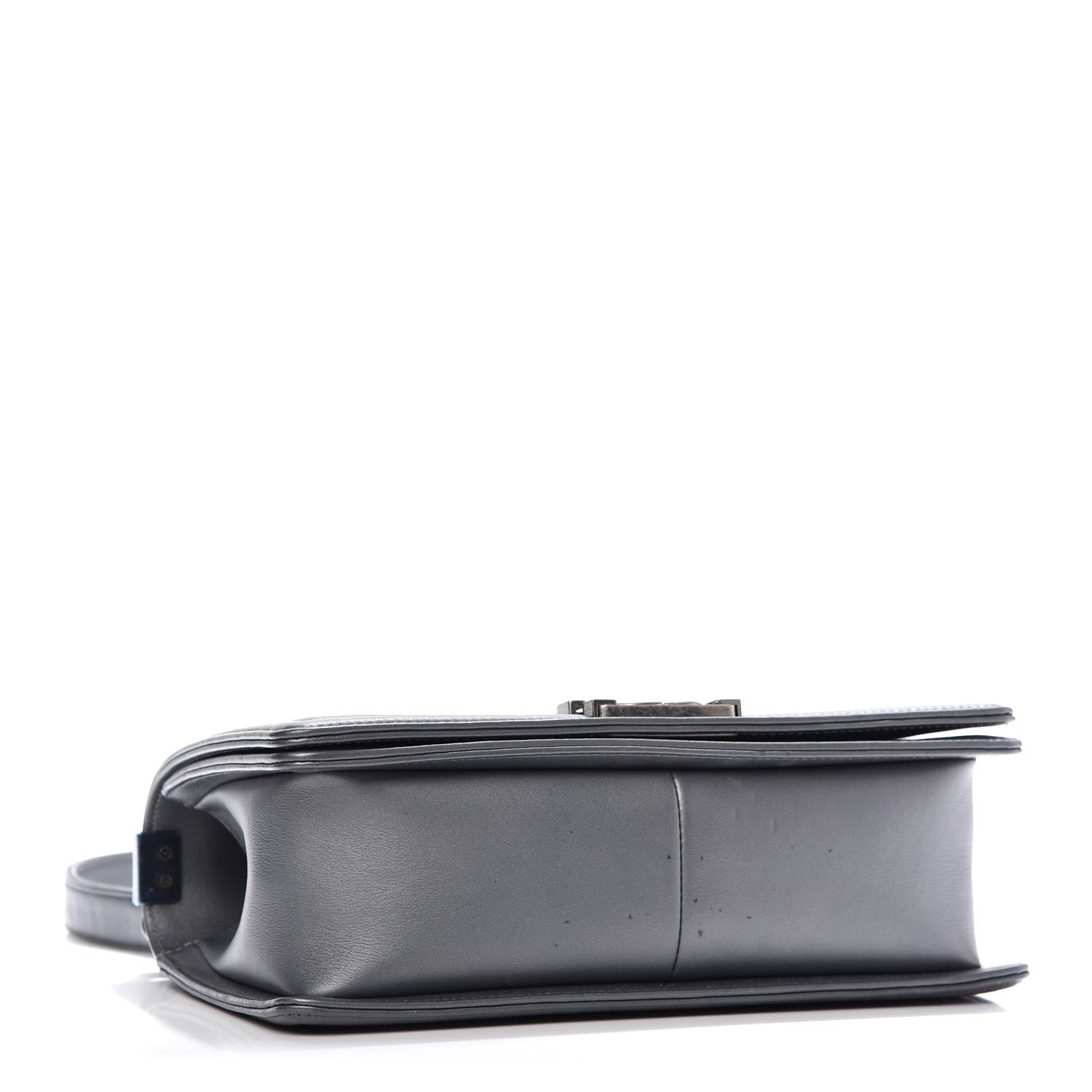 Chanel Calfskin Quilted Medium Boy Flap Dark Grey 4 of 10